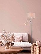 Торшер с подсветкой Lumion Kaya 8042/2F цвет плафона/подвески Бежевый, цвет арматуры Черный-6