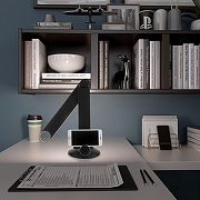 Настольная лампа офисная Eurosvet Action 80428/1 черный цвет плафона/подвески Черный, цвет арматуры Черный-4