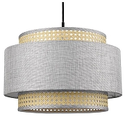 Подвесной светильник Lumion Launa 8043/1 цвет плафона/подвески Бежевый, Серый, цвет арматуры Черный