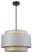 Подвесной светильник Lumion Launa 8043/1 цвет плафона/подвески Бежевый, Серый, цвет арматуры Черный-1