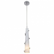 Подвесной светильник Lightstar Petalo 804310 цвет плафона/подвески Белый, Прозрачный, цвет арматуры Белый, Хром-1