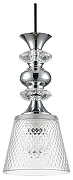 Подвесной светильник Lumion Manola 8049/1А цвет плафона/подвески Прозрачный, цвет арматуры Хром