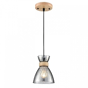 Подвесной светильник Lumion Mirabela 8050/1А цвет плафона/подвески Светло-серый, цвет арматуры Коричневый-2