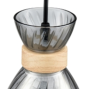 Подвесной светильник Lumion Mirabela 8050/1А цвет плафона/подвески Светло-серый, цвет арматуры Коричневый-5