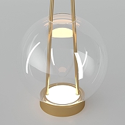 Настольная лампа Eurosvet Frasco 80507/1 латунь цвет плафона/подвески Прозрачный, цвет арматуры Латунь-1