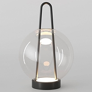 Настольная лампа Eurosvet Frasco 80507/1 черный цвет плафона/подвески Прозрачный, цвет арматуры Черный