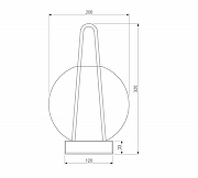 Настольная лампа Eurosvet Frasco 80507/1 черный цвет плафона/подвески Прозрачный, цвет арматуры Черный-4