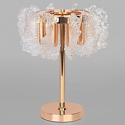 Настольная лампа Bogate's Farfalla 80509/1 цвет плафона/подвески Прозрачный, цвет арматуры Золото