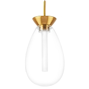Подвесной светильник Lightstar Colore 805110 цвет плафона/подвески Прозрачный, цвет арматуры Золото, Красный-5