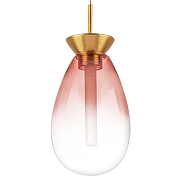 Подвесной светильник Lightstar Colore 805112 цвет плафона/подвески Прозрачный, Розовый, цвет арматуры Золото, Красный-5