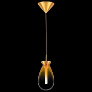 Подвесной светильник Lightstar Colore 805113 цвет плафона/подвески Прозрачный, Оранжевый, цвет арматуры Золото, Красный-1