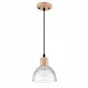 Подвесной светильник Lumion Natana 8055/1А цвет плафона/подвески Прозрачный, цвет арматуры Коричневый-1