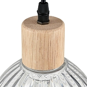 Подвесной светильник Lumion Natana 8055/1А цвет плафона/подвески Прозрачный, цвет арматуры Коричневый-4