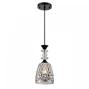 Подвесной светильник Lumion Elenika 8057/1А цвет плафона/подвески Светло-серый, цвет арматуры Черный-2