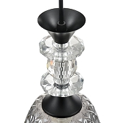 Подвесной светильник Lumion Elenika 8057/1А цвет плафона/подвески Светло-серый, цвет арматуры Черный-5