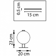 Настольная лампа Lightstar Colore 805906 цвет плафона/подвески Белый, цвет арматуры Коричневый-7