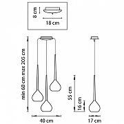 Подвесной светильник Lightstar Forma 808230 цвет плафона/подвески Белый, цвет арматуры Хром, Черный-3