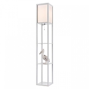 Торшер с полкой Lumion Practic 8089/1F цвет плафона/подвески Белый, цвет арматуры Белый-2