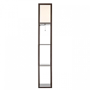 Торшер с полкой Lumion Practic 8090/1F цвет плафона/подвески Белый, цвет арматуры Коричневый-1