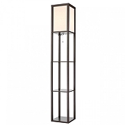 Торшер с полкой Lumion Practic 8090/1F цвет плафона/подвески Белый, цвет арматуры Коричневый-3