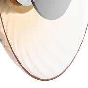 Накладной светильник Lightstar Celesta 809023 цвет плафона/подвески Коньячный, цвет арматуры Хром-4