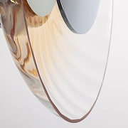 Накладной светильник Lightstar Celesta 809023 цвет плафона/подвески Коньячный, цвет арматуры Хром-5