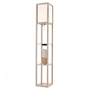 Торшер с полкой Lumion Practic 8091/1F цвет плафона/подвески Белый, цвет арматуры Коричневый-2