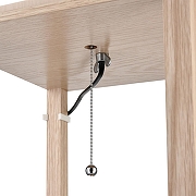 Торшер с полкой Lumion Practic 8091/1F цвет плафона/подвески Белый, цвет арматуры Коричневый-9