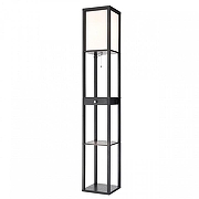 Торшер с полкой Lumion Practic 8092/1F цвет плафона/подвески Белый, цвет арматуры Черный-3