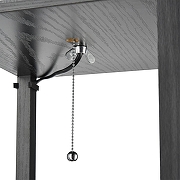 Торшер с полкой Lumion Practic 8092/1F цвет плафона/подвески Белый, цвет арматуры Черный-9