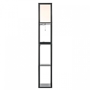 Торшер с полкой Lumion Practic 8093/1F цвет плафона/подвески Белый, цвет арматуры Черный-1