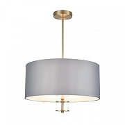 Светильник на штанге Lumion Damona 8108/5C цвет плафона/подвески Серый, цвет арматуры Латунь, Прозрачный-1