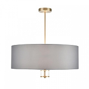 Светильник на штанге Lumion Damona 8108/7C цвет плафона/подвески Серый, цвет арматуры Латунь, Прозрачный-1