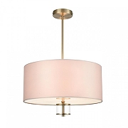 Светильник на штанге Lumion Damona 8109/5C цвет плафона/подвески Бежевый, цвет арматуры Латунь, Прозрачный-1