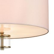 Светильник на штанге Lumion Damona 8109/5C цвет плафона/подвески Бежевый, цвет арматуры Латунь, Прозрачный-5