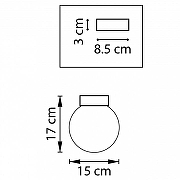 Накладной светильник Lightstar Globo 812017 цвет черный-1