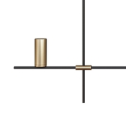 Светильник на штанге Loft it Tr1bes 8120-3 цвет плафона/подвески Латунь, цвет арматуры Черный-1