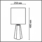 Настольная лампа Lumion Hinami 8125/1Т цвет плафона/подвески Черный, цвет арматуры Серый, Черный-5