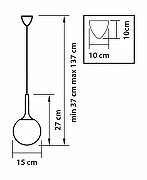 Подвесной светильник Lightstar Globo 813011 цвет бронза-2