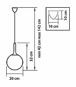 Подвесной светильник Lightstar Globo 813021 цвет бронза-2