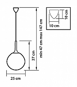 Подвесной светильник Lightstar Globo 813031 цвет бронза-2