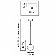 Подвесной светильник Lightstar Globo 813117 цвет черный-2