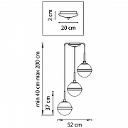 Подвесной светильник Lightstar Globo 813131 цвет бронза-1
