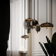 Подвесной светильник Loft it Knot 8134-C цвет плафона/подвески Светло-серый, цвет арматуры Черный-6