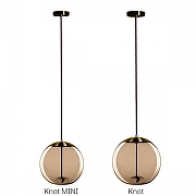 Подвесной светильник Loft it Knot 8135-B mini цвет плафона/подвески Янтарный, цвет арматуры Латунь-5