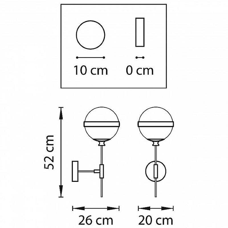 Бра Lightstar Globo 813611 