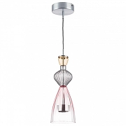 Подвесной светильник Lightstar Belle 814003 цвет плафона/подвески Прозрачный, Розовый, Оранжевый, цвет арматуры Хром-1