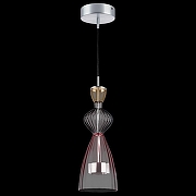 Подвесной светильник Lightstar Belle 814003 цвет плафона/подвески Прозрачный, Розовый, Оранжевый, цвет арматуры Хром-2