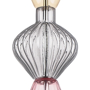 Подвесной светильник Lightstar Belle 814003 цвет плафона/подвески Прозрачный, Розовый, Оранжевый, цвет арматуры Хром-7