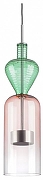 Подвесной светильник Lightstar Belle 814004 цвет плафона/подвески Зеленый, Розовый, цвет арматуры Хром